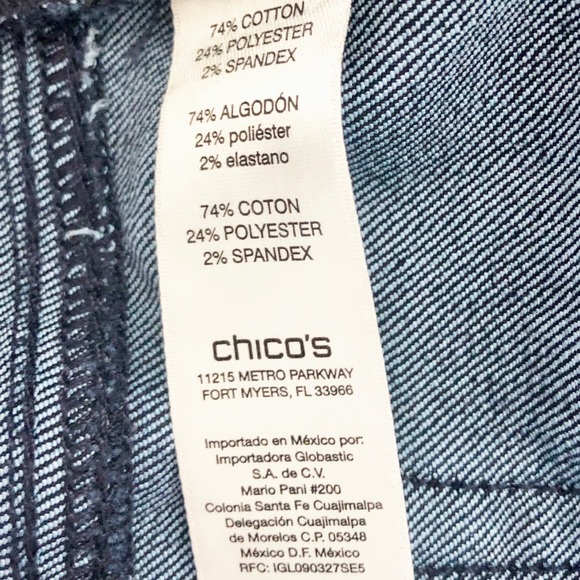 Chico’s Fabulously Slimming Jeans Size 00 real world size 2. - Picture 6 of 6